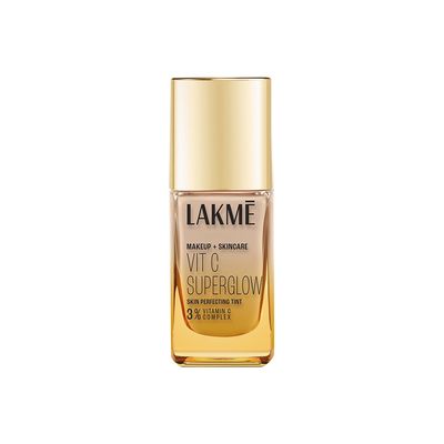 Lakme Makeup+Skincare VitC Superglow Skin Perfecting Tint Warm Sand W160