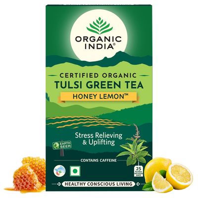 Organic India Tulsi Green Tea Honey Lemon