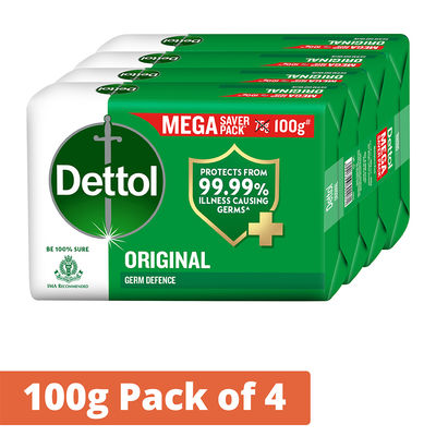 Dettol Original Germ Protection Bathing Soap Bar | Kills 99.99% Germs