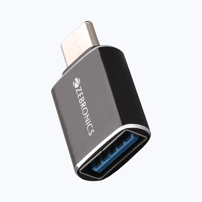 Zebronics ATC1 USB Type A to Type C Converter, USB 3.0, High-Speed Data Transfer, Plug and Play