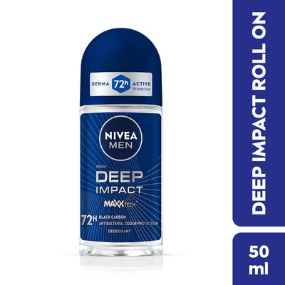 NIVEA MEN Deep Impact MaxxTech 72h Deodorant Roll-on - For MEN