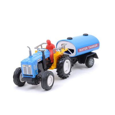 Centy Toys Pull Back Tractor with Tanker - Exciting Plastic Vehicle