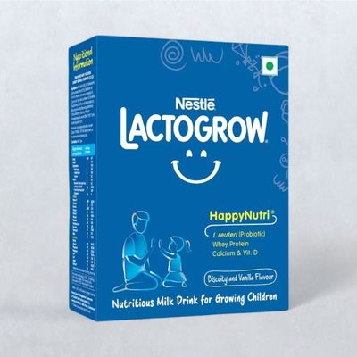 Nestle Lactogrow Nutrition Biscotti Vanilla Drink Mix | For 2 - 6 years Kids