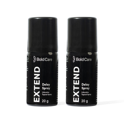 Bold Care Extend Delay Spray with Lidocaine 10% 20 g Combo