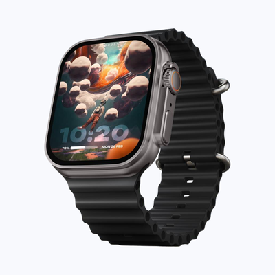 Boult Crown 1.95'' Screen, BT Calling, Working Crown, Zinc Alloy Frame, 900 Nits,Free Size