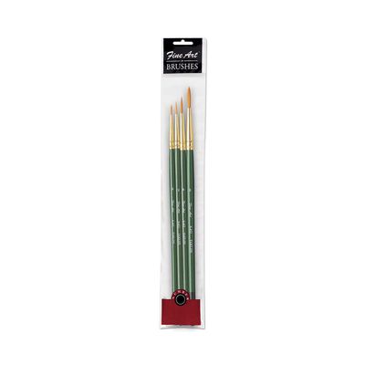 Pidilite Fine Art Painting Round Shape Brushes (Set Of 4, Sizes: 0,2,4,6)