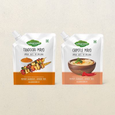 Wingreens Farms Tandoori Mayo(180gms) & Chipotle Mayo Sauce & Spread(180gms) Combo