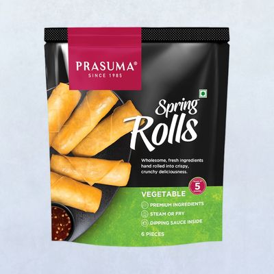 Prasuma Spring Rolls Veg Frozen