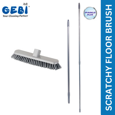 Gebi Sparkle Plus Scratchy Floor Brush - | Telescopic Handle )