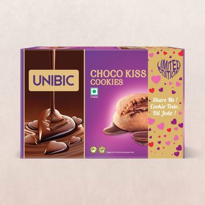 Unibic Choco Kiss Chocolate Centre Fills | Trans Fat-free