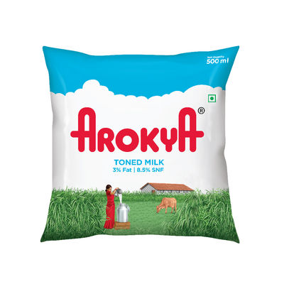 Arokya Toned Fresh Milk (Pouch)