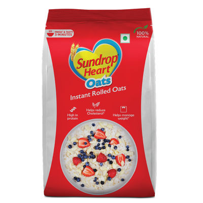 Sundrop Heart Plain Oats