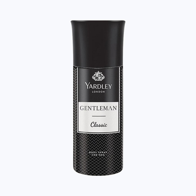 Yardley London Gentleman Classic Body Deodorant for Men With Fresh Woody Fougere Notes