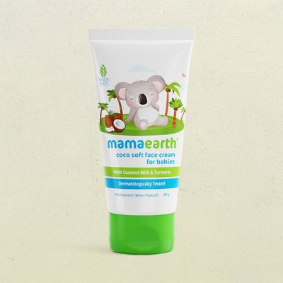 Mamaearth Coco Soft Face Cream With Coconut Milk & Turmeric For Babies For All Skin Type