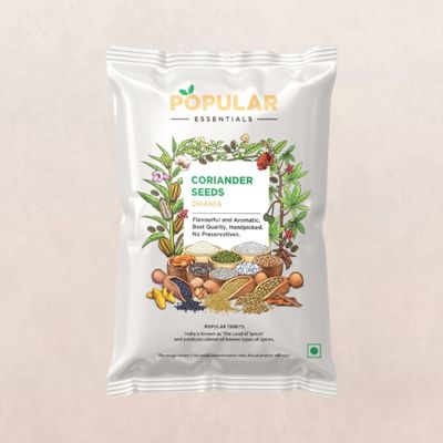 Popular Essentials Dhania (Coriander Seeds)