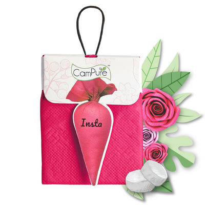 Campure Camphor Insta Cone Air Freshener , Car Freshener , Room Freshener -Rose