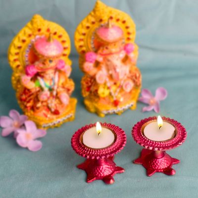 Metal Turtle Diya