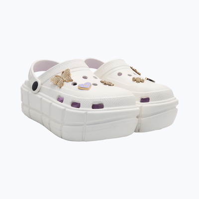 Bonkerz Women's Clogs | White - UK 7