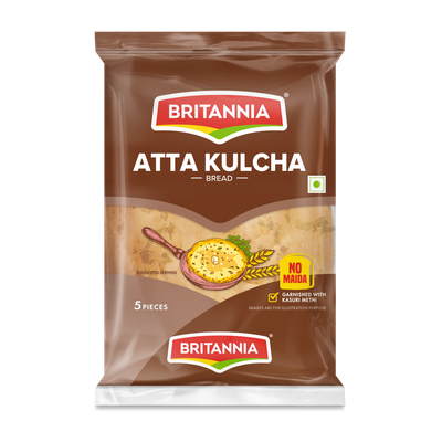 Britannia Atta Kulcha Bread (5 pcs)
