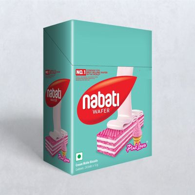 Nabati Cream Wafer Biscuits - Pink Lava