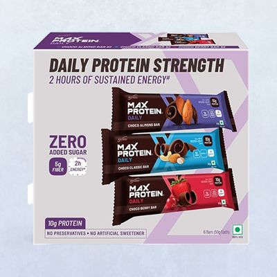 RiteBite Max Protein 10g Protein Bar Daily Assorted (Pack Of 6)
