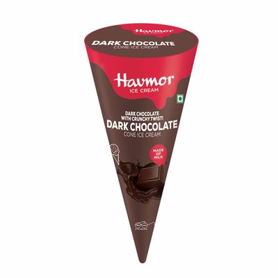 Havmor Dark Chocolate Ice Cream Cone
