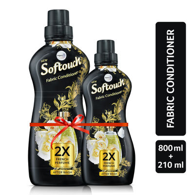 Softouch 2X French Perfume After Wash Liquid Fabric Conditioner With French Rose and Jasmine