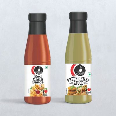 Ching'S Red Chilli Sauce(200gms) & Ching'S Green Chilli Sauce(190gms) Combo 