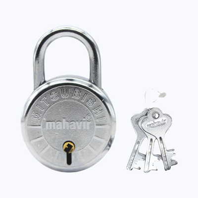 Se7en Padlock With 3 Keys - 50mm - Round Shaped