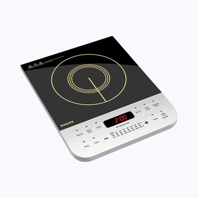 Philips Viva 2100 Watt Induction Cooktop - Soft Touch Button-HD4928