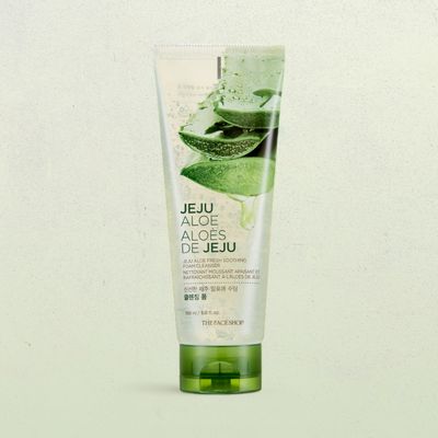 The Face Shop Jeju Aloe Fresh Soothing Foam Cleanser