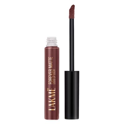 Lakme Forever Matte Liquid Lip, 16hr Lipstick, Lightweight & transferproof - Mauve Party