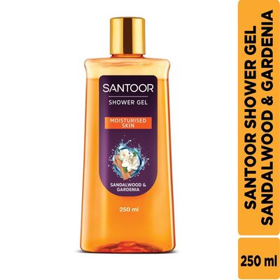 Santoor Shower Gel - Sandalwwod & Gardenia