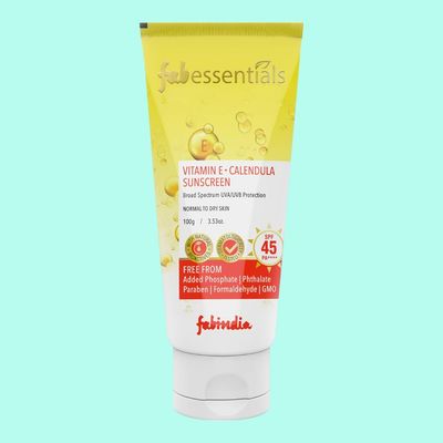Fabessentials Vitamin E Calendula Suncreen SPF 45 PA++++