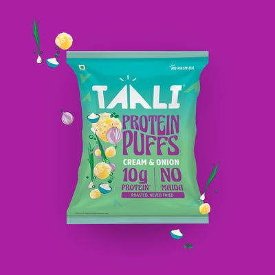 Taali Protein Puffs Cream & Onion