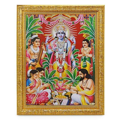 Divine Vibes Satyanarayan Photo Frame