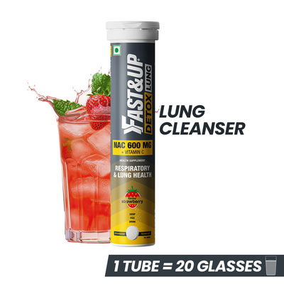 Fast&Up Nac (N-Acetylcysteine) + Vitamin C - Lungs Protective Supplement - Respiratory