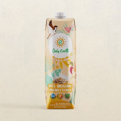Only Earth Oats Beverage Unsweetened | Non-Dairy Drink | Lactose Free