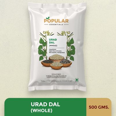 Popular Essentials Urad Gola White | Un-Polished