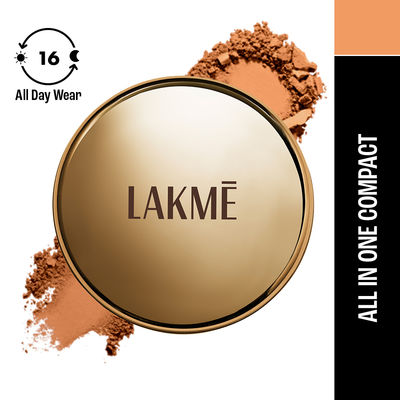 Lakme Powerplay Priming Powder Foundation, 3-in-1, Lasting Matte, Dry/Oily Skin, Natural Almond