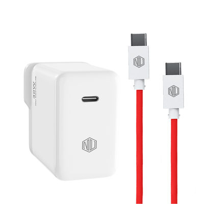 Nu Republic All In One 30W 6A Fast Charging Adapter with Cable (Type-C to Type-C)