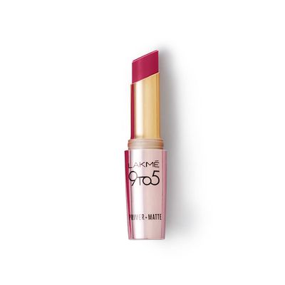 Lakme 9to5 Powerplay Priming Matte Lipstick, Lasts 16hrs, Maroon Mix