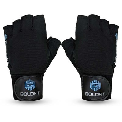 Boldfit Men's Gym Gloves with Wrist Support | Perfect for Exercise & Sports