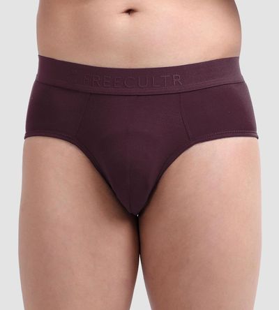 Freecultr Men's Underwear Anti Bacterial Micromodal Airsoft Brief - Pack of 2 | L
