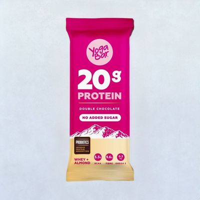 Yoga Bar 20g Protein Bar, Dark Chocolate, No Added Sugar, Multigrain Energy Bar, High Protein Bar