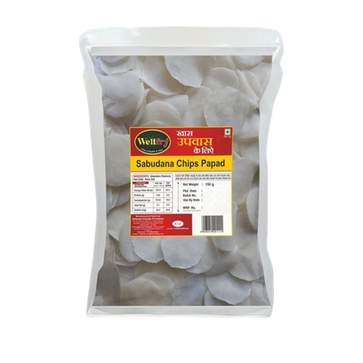 Wellfry Sabudana Chips Papad | Upwas Papad | Fast Papad | Sendha Namak