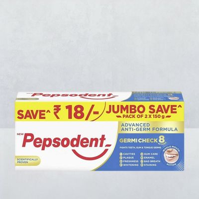 Pepsodent Germicheck 8 Actions, Toothpaste With Anti-Germ Formula, Clove & Neem Oil
