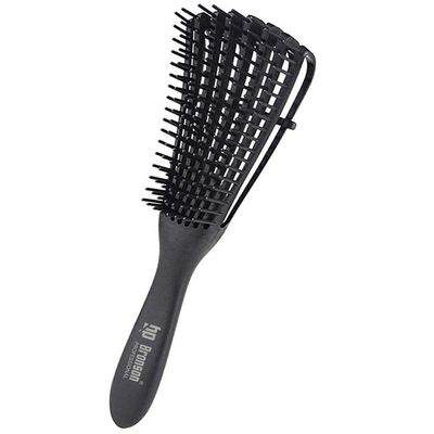 Bronson Professional Wet And Dry Hair Detangler Hair Brush With Spacing Clip - Color May Vary
