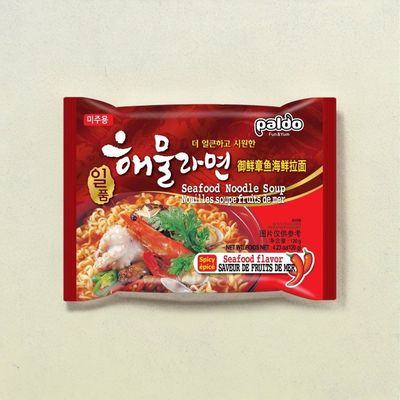 Paldo Seafood Spicy Korean Noodles Non Veg