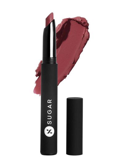 SUGAR Cosmetics Matte Attack Transferproof Lipstick - 15 Salmon Republic (Deep Salmon Pink)